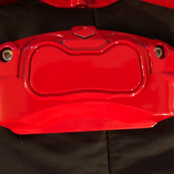 New Tesla Set of 4 Red Brake Caliper Covers front & back - Picture 5 of 11
